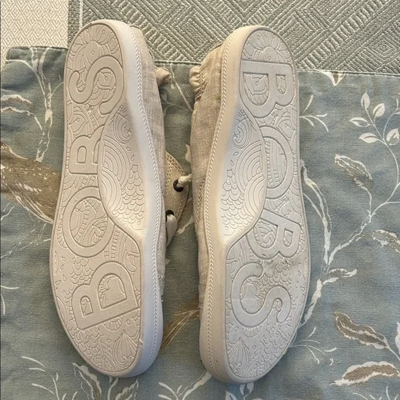 Skechers BOBS Light Gray Slip-On Shoes - Picture 4 of 5